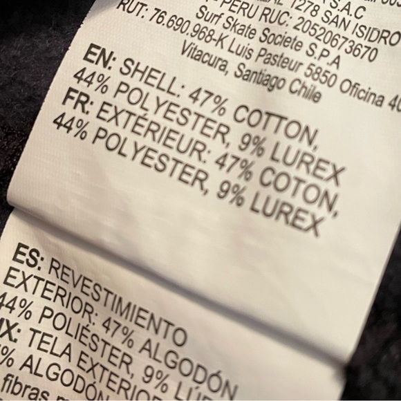 ROXY Black and Gold Metallic Jacket • Size: M - Picture 7 of 7